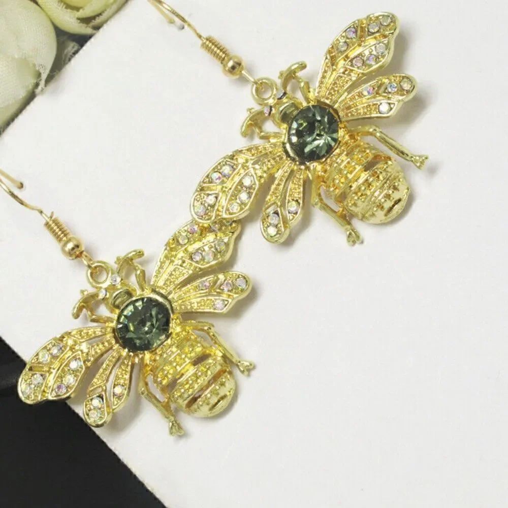 NWT Jeweled Bee Earrings 
